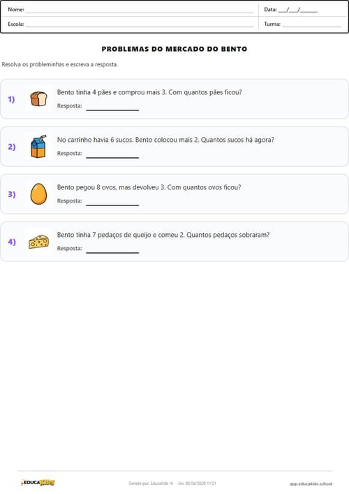 Atividade situações-problema